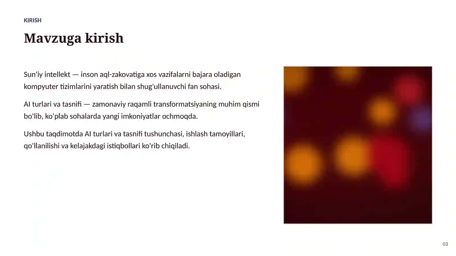 SUN'IY INTELLEKT ASOSLARI 3