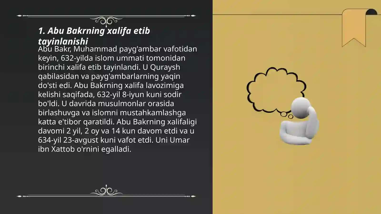 Abu Bakrning xalifalik davri 3