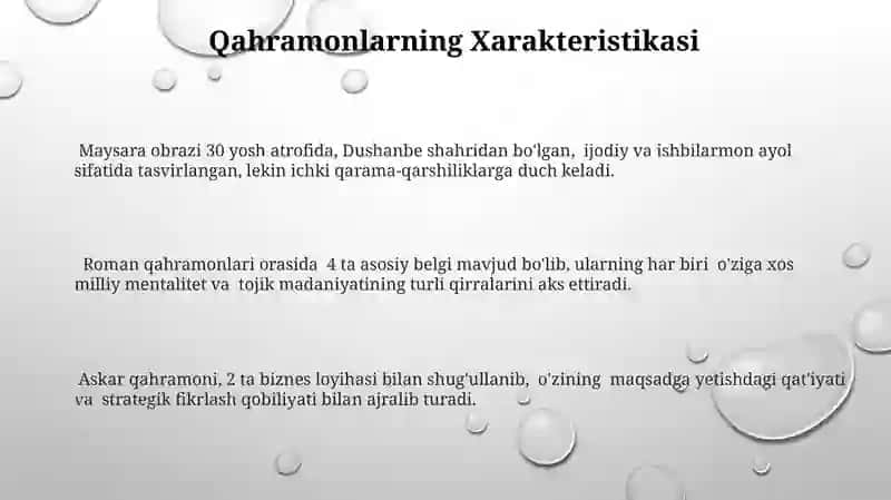 Hamza Hakimzoda Niyoziyning Maysaraning ishi dramasi tahlili 3