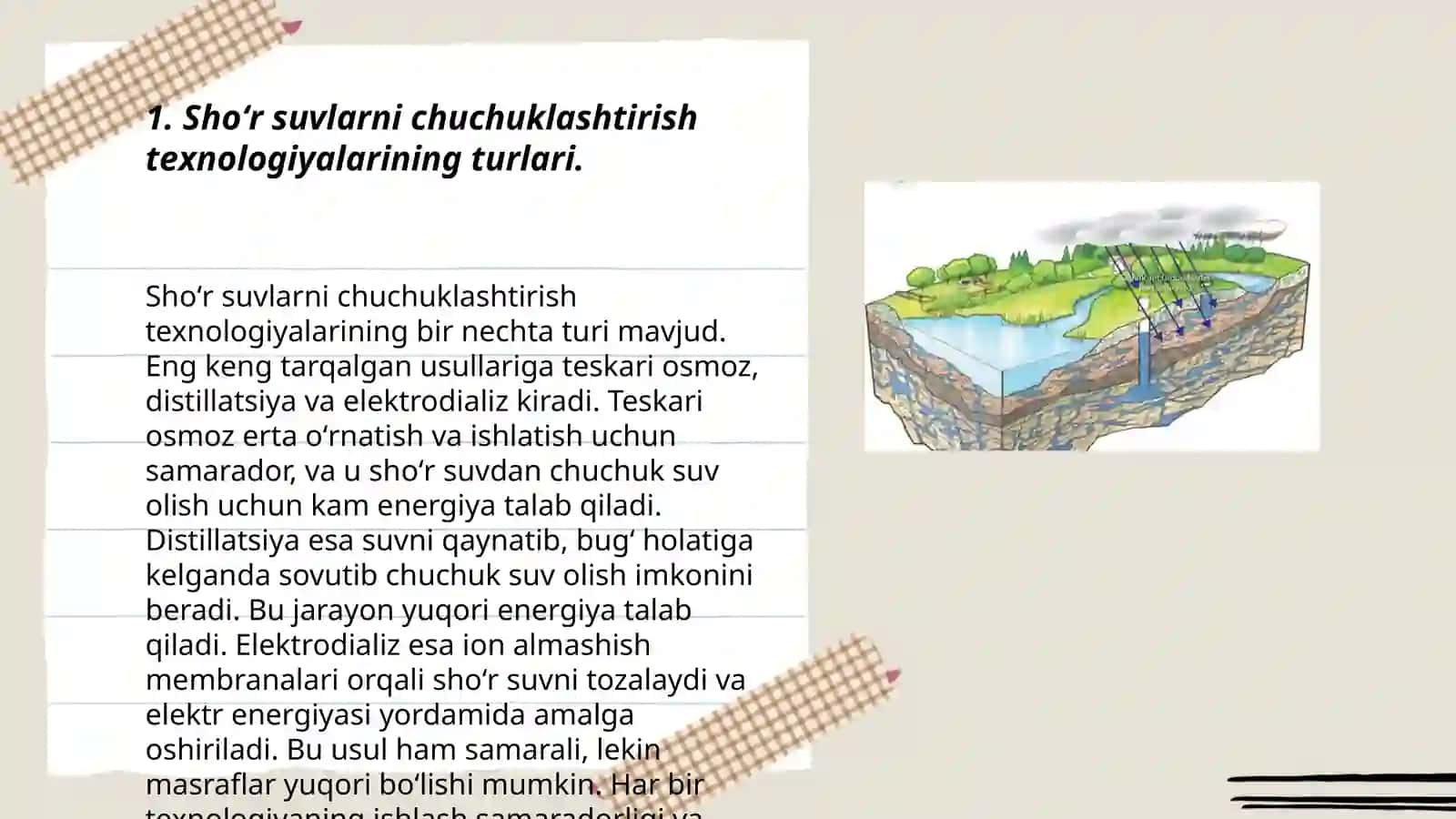 Shoʻr suvlarni chuchuklashtirish texnologiyalari 3