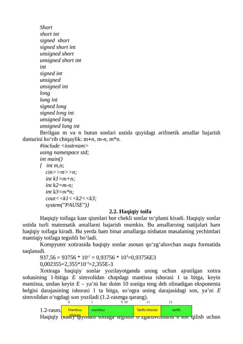 LABORATORIYA MASHG’ULOTLAR MATERIALLARI 3