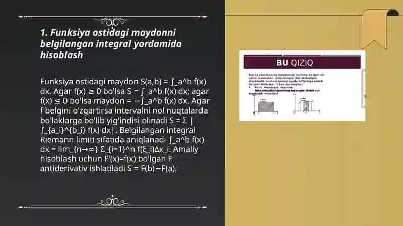 Aniq integralning geometrik tatbiqlari 3