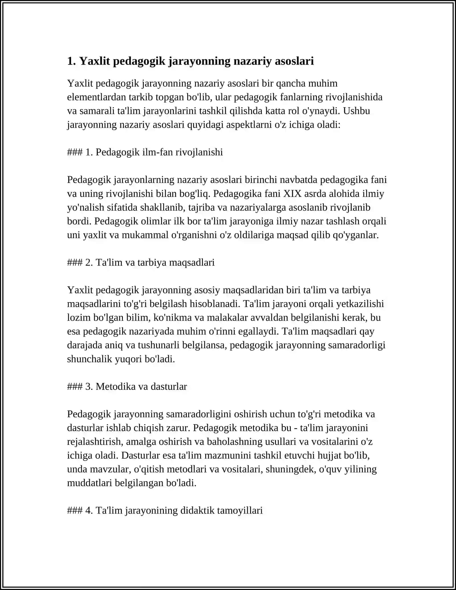YAXLIT PEDAGOGIK JARAYON 3