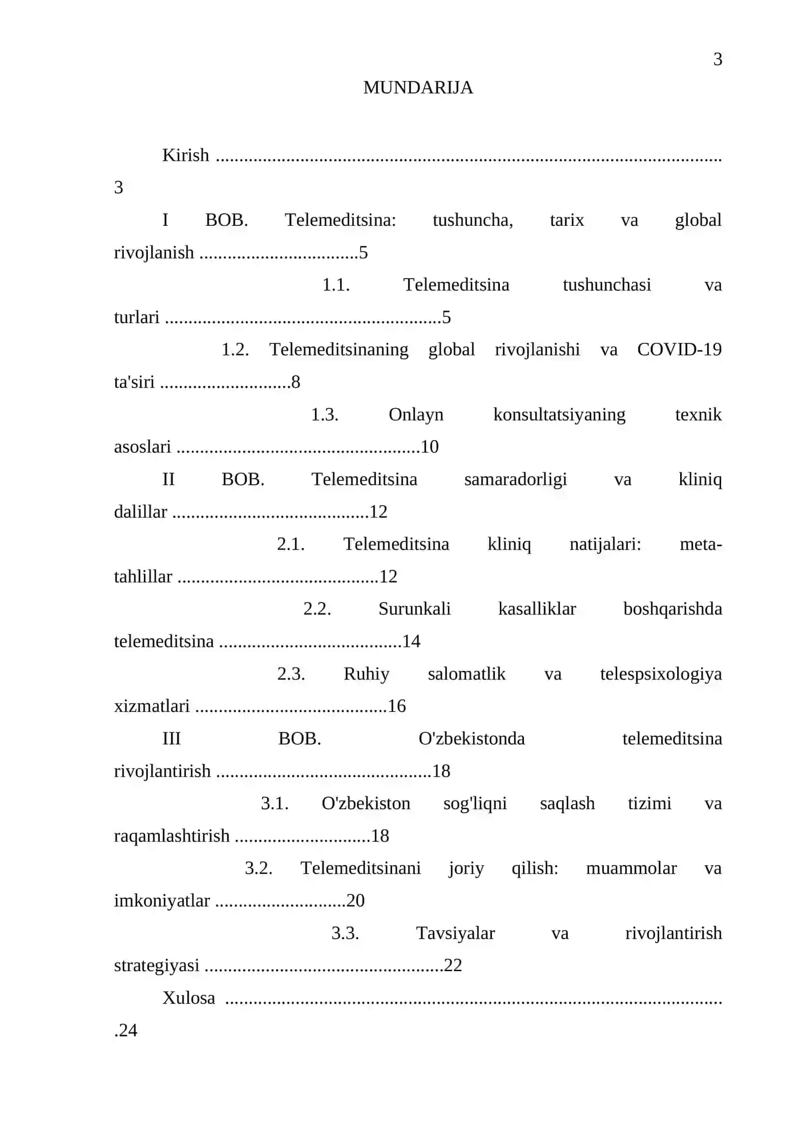 Telemeditsina rivojlanishi va onlayn konsultatsiyalar 3