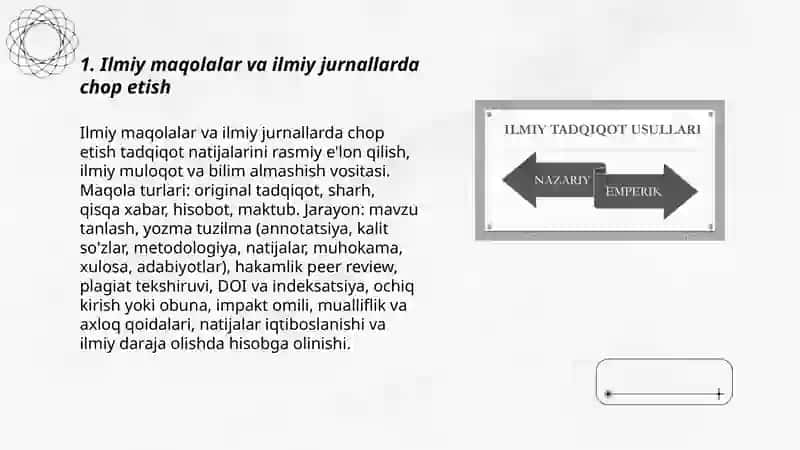 Ilmiy tadqiqot faoliyatining namoyon bo'lish shakllari 3
