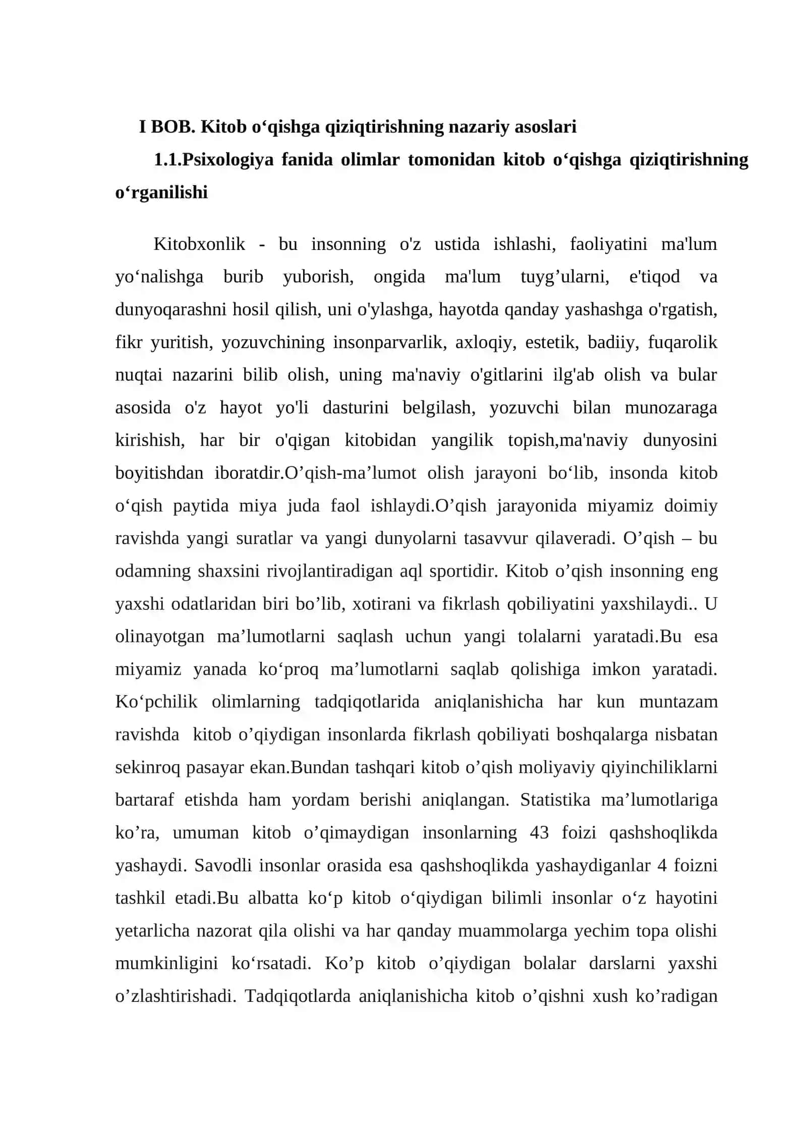 Talabalarni kitob o‘qishga qiziqtirishning psixologik mehanizmlarini takomillashtirish 3