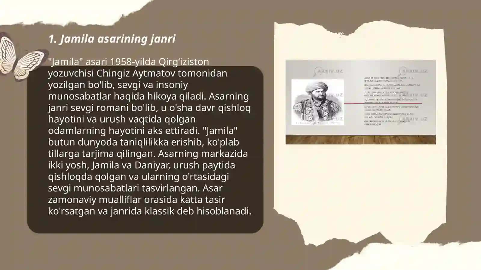 Chingiz Aytmatov Jamila asari va uning tahlili 3