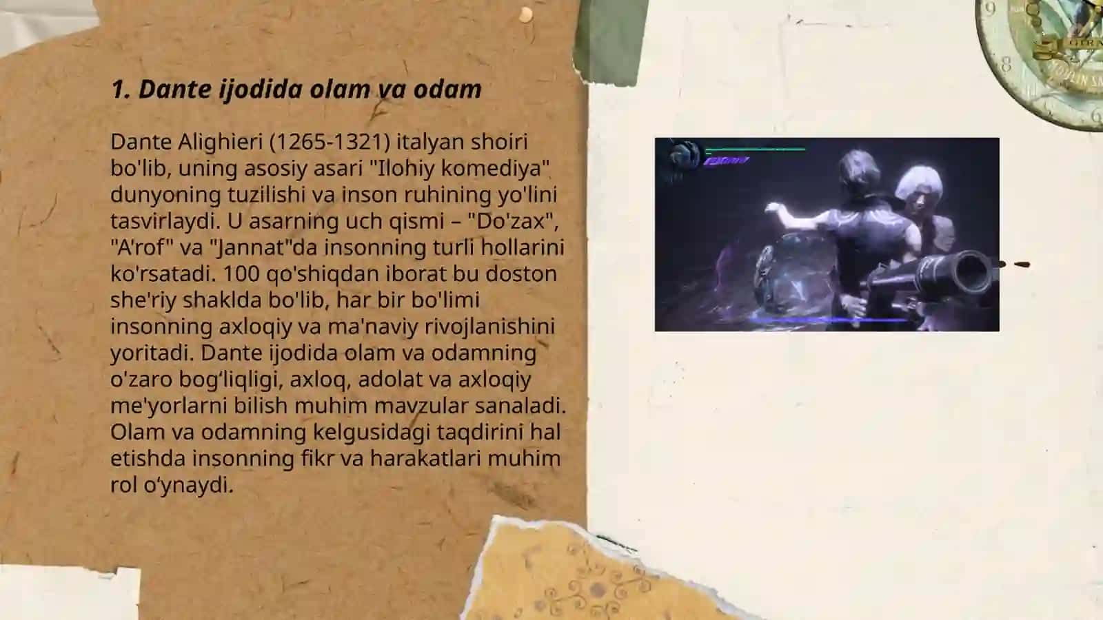 Dante Aligyeri ijodi.Jovanni Bokachchoning ʼDekameron ʼ asari 3