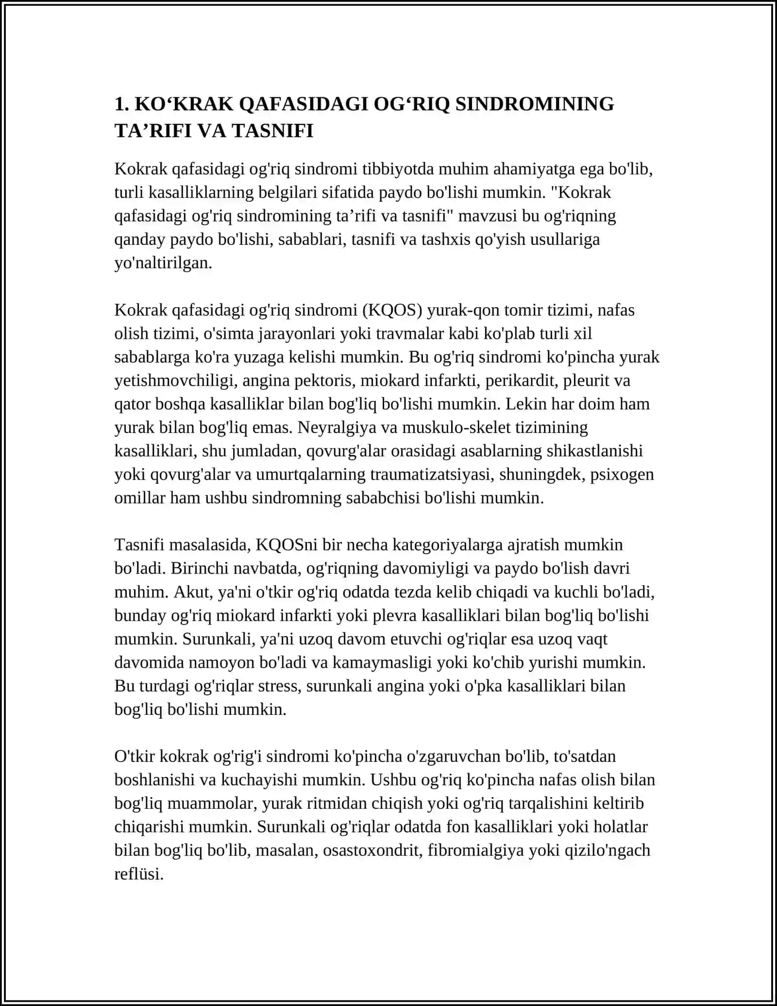 KOʻKRAK QAFASIDAGI OGʻRIQ SINDROMI 3