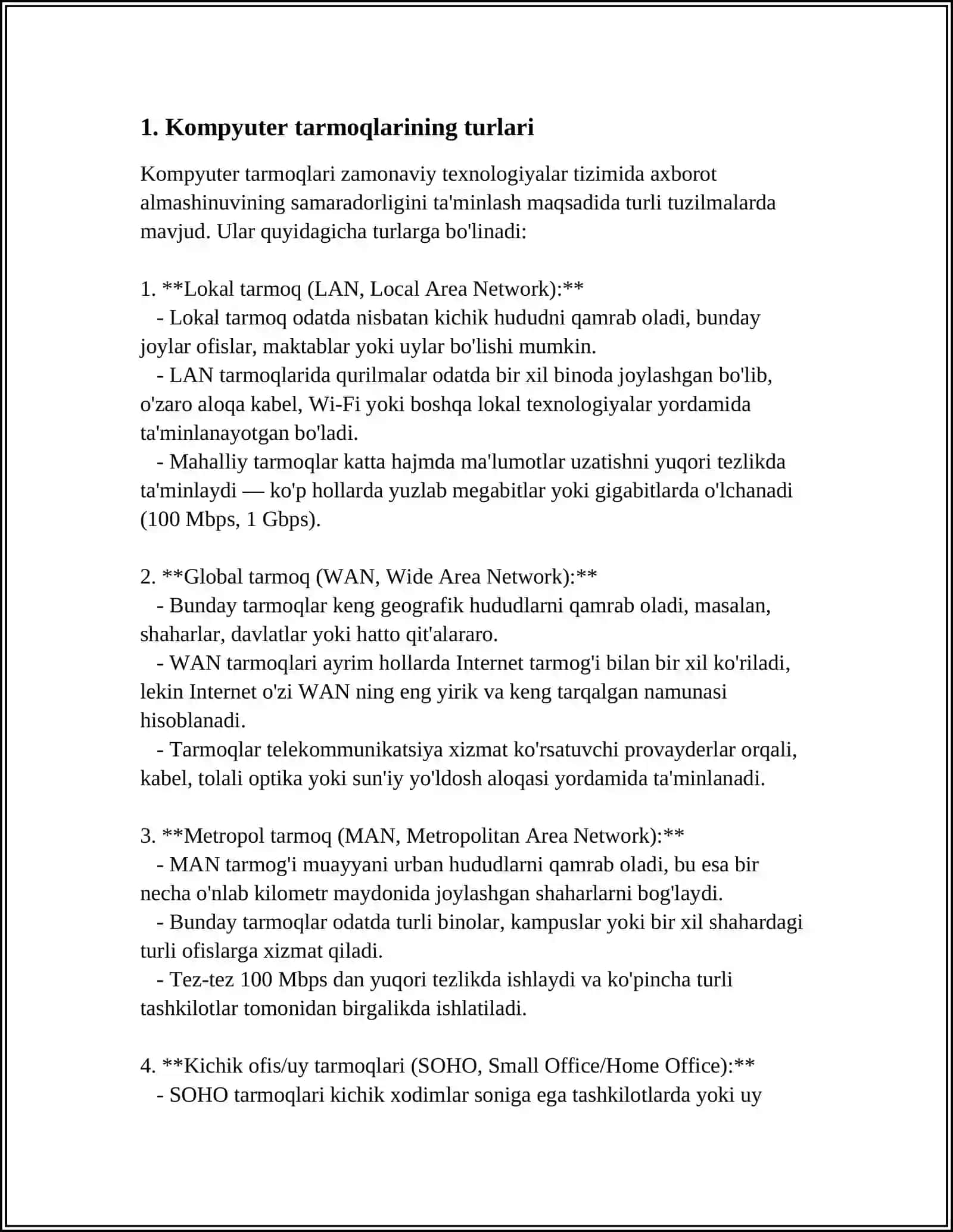 KOMPYUTER TARMOQLARI HAQIDA ASOSIY TUSHUNCHA 3