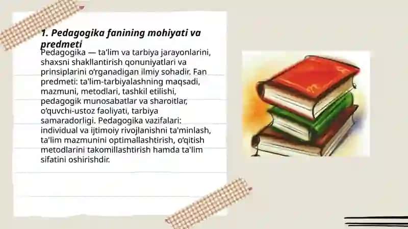Pedagogika fani va uning maqsad va vazifalari 3