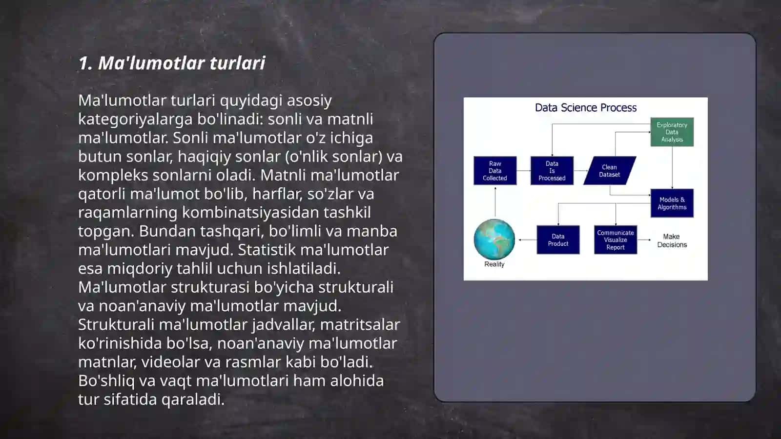 Ma'lumotlar va Ifodalar 3