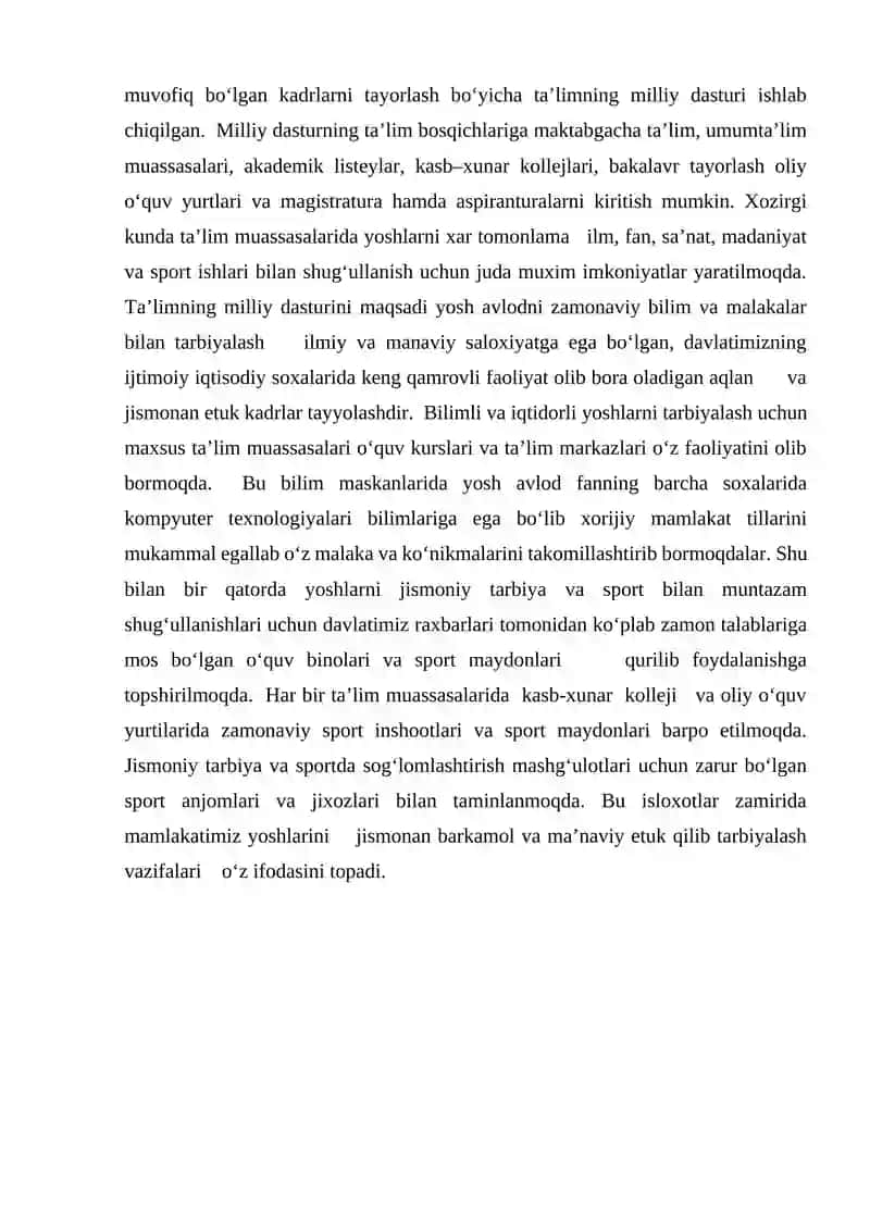SHAXS SHAKLLANISHIDA JISMONIY TARBIYA VA SPORTNING AHAMIYATI 3