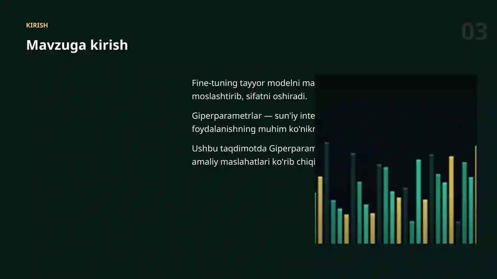 MODELLARNI SOZLASH (FINE-TUNING) 3