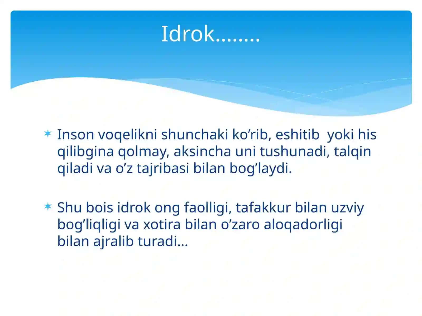 Kognitiv psixologiyada idrok va diqqatning tadqiqot muammolari 3