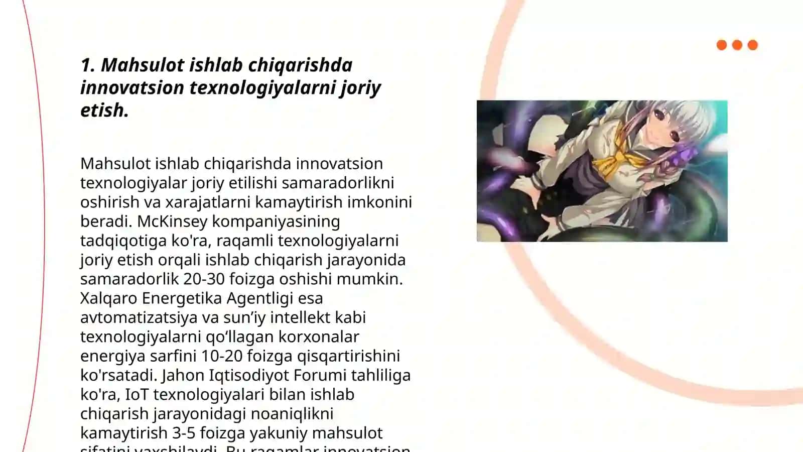 Mahsulot ishlab chiqarishda innovatsion texnologiyalarni joriy etish 3