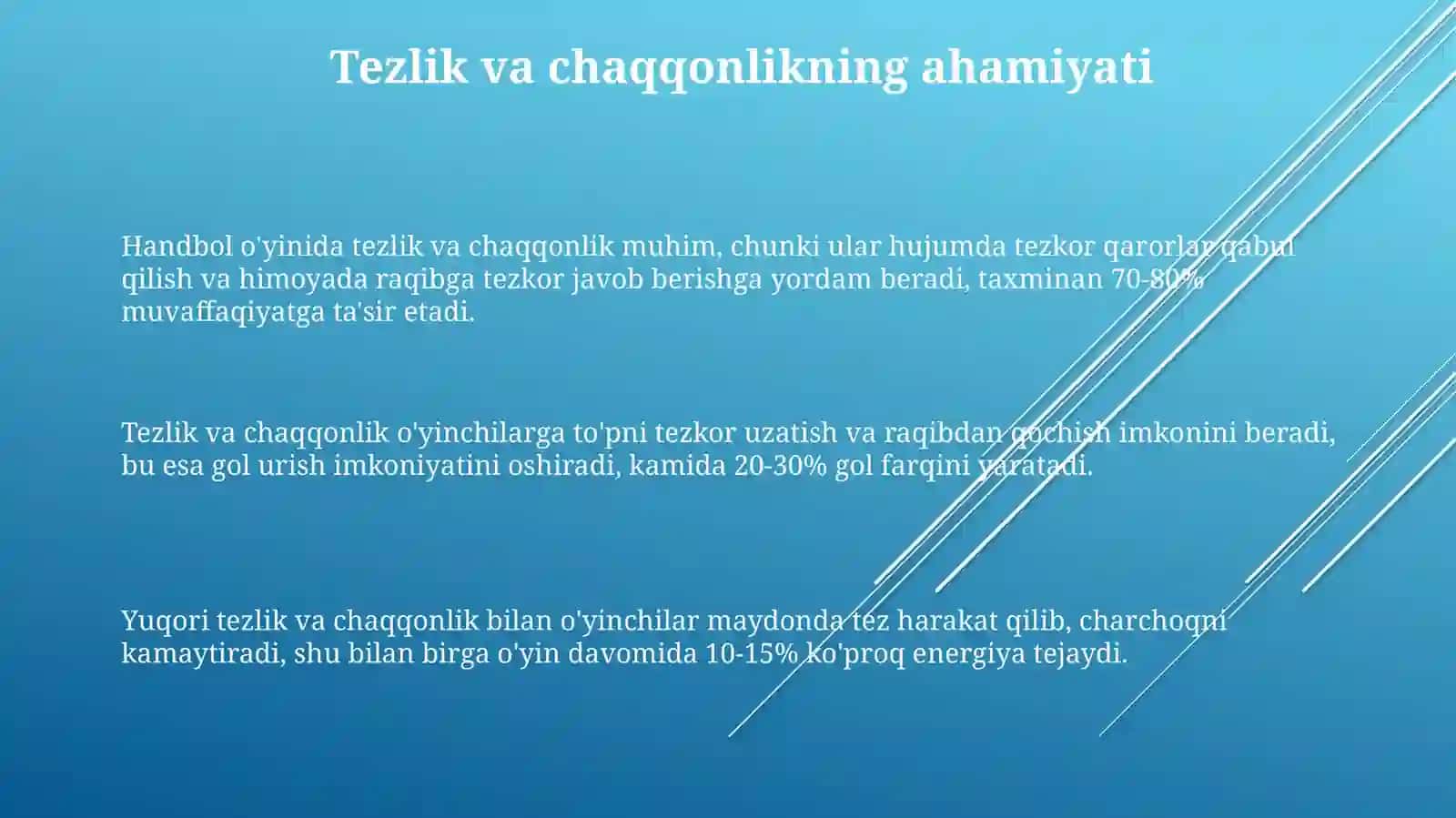 Gandbolchilarning tezlik va chaqqonlik sifatlarini rivojlantirish usullari 3