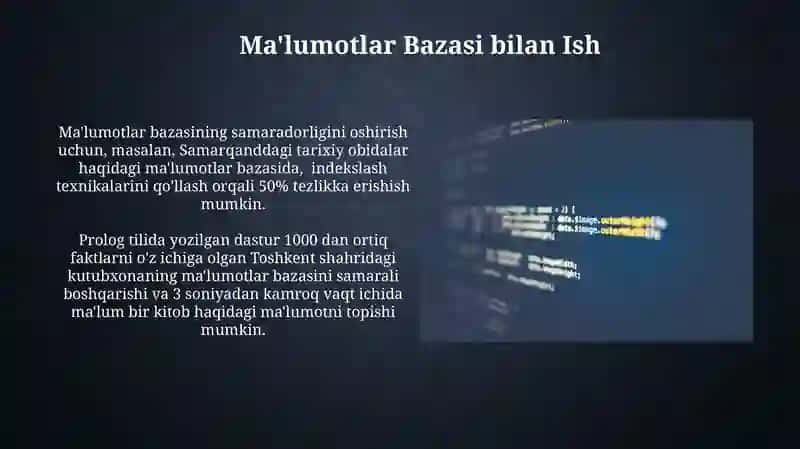 Mantiqi dasturlash va unda amaliy masalalarni hal qilish 3