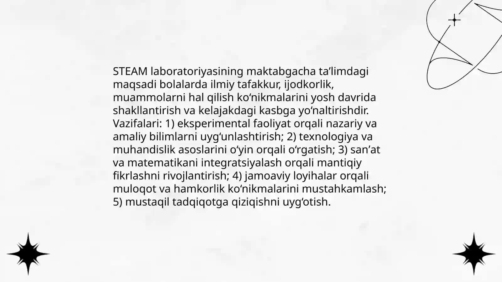 STEAM laboratoriyasi tashkil etish 3