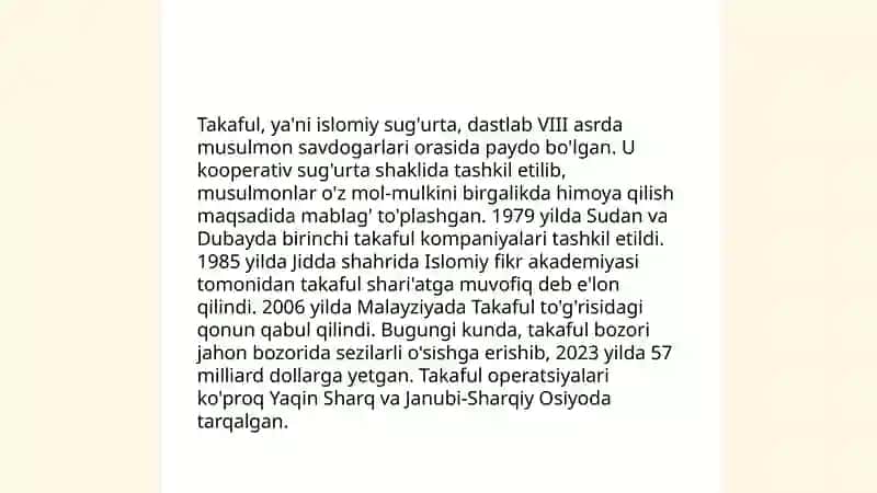 Takaful haqida 3