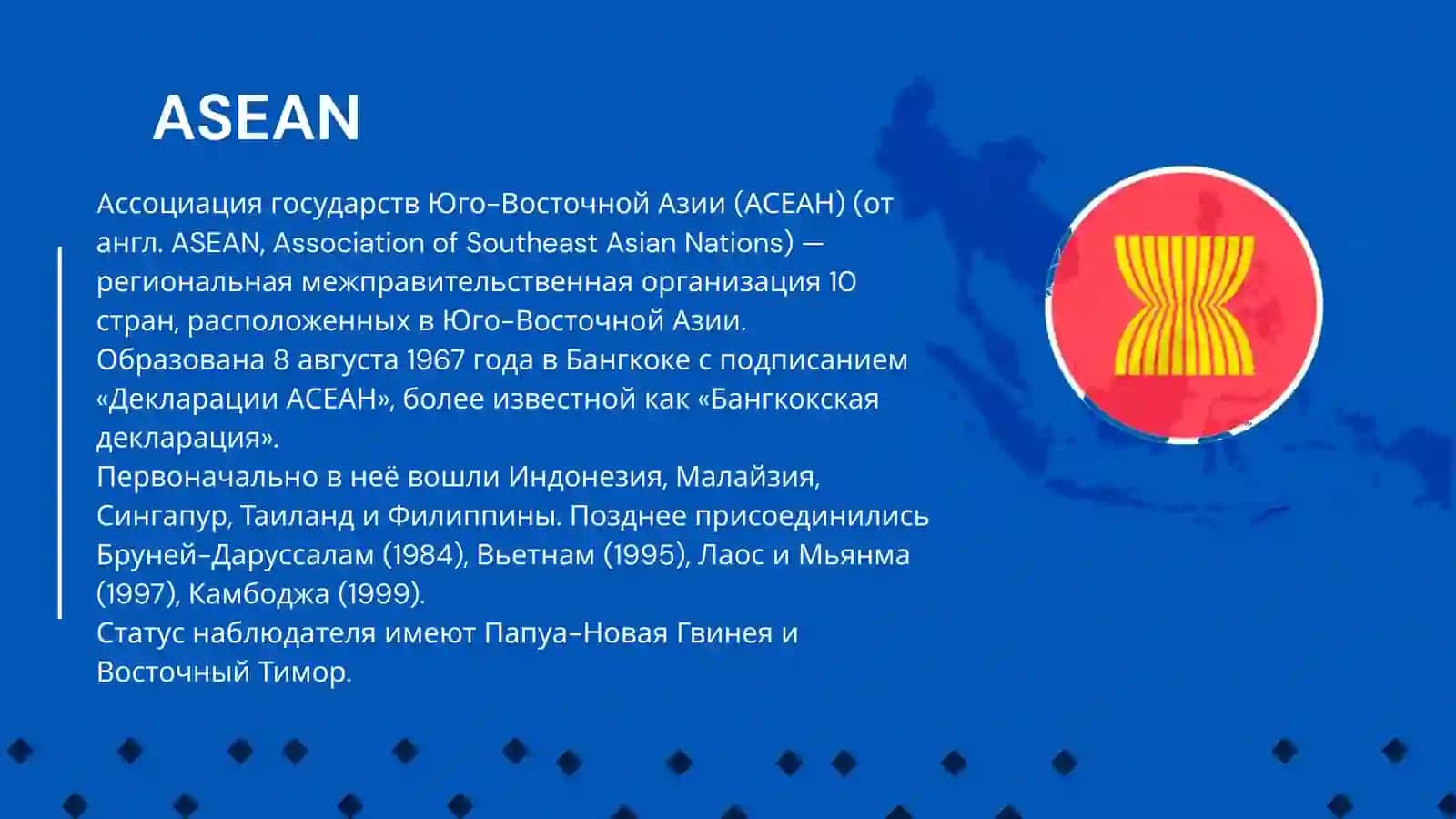 МЕЖДУНАРОДНЫЕ ОРГАНИЗАЦИИ: АСЕАН, ОЭСР, НАТО, ОДКБ 3