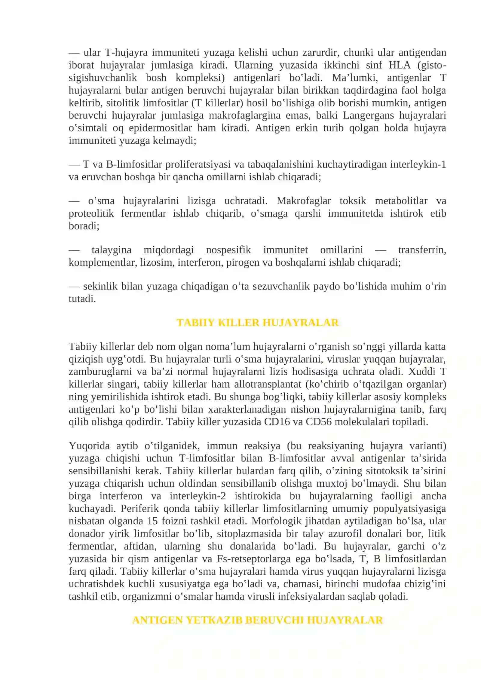 Immun tizim kasalliklari. HLA va uni kasalliklar bilan assotsiatsiyasi. Gipersezuvchanlik. Immuntolerantlik. Autoimmun kasalliklar mexanizmi. Immuntanqislik sindromi. Amiloidoz 3