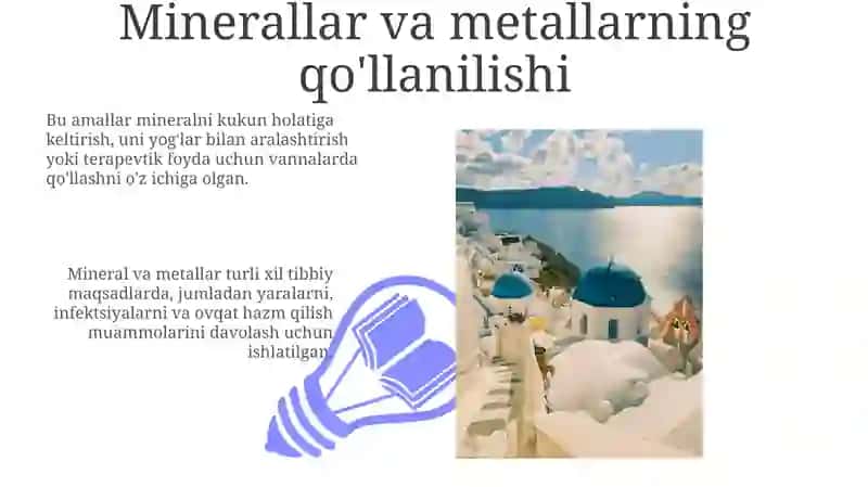 Minerallar va metallarning qo'llanilishi 3