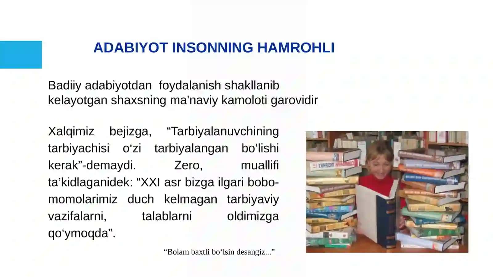5-SINF “ADABIYOT” DARSLIKLARI UCHUN SAVOL VA TOPSHIRIQLAR ISHLAB CHIQISH (AYRIM MAVZULAR MISOLIDA) 3