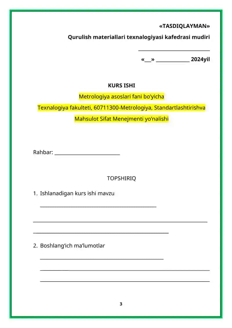 Impuls o’lchash vositasi 3