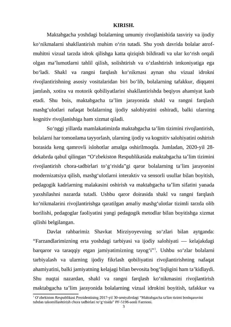 Shakl va rangni farqlash ko’nikmasini rivojlantrish 3