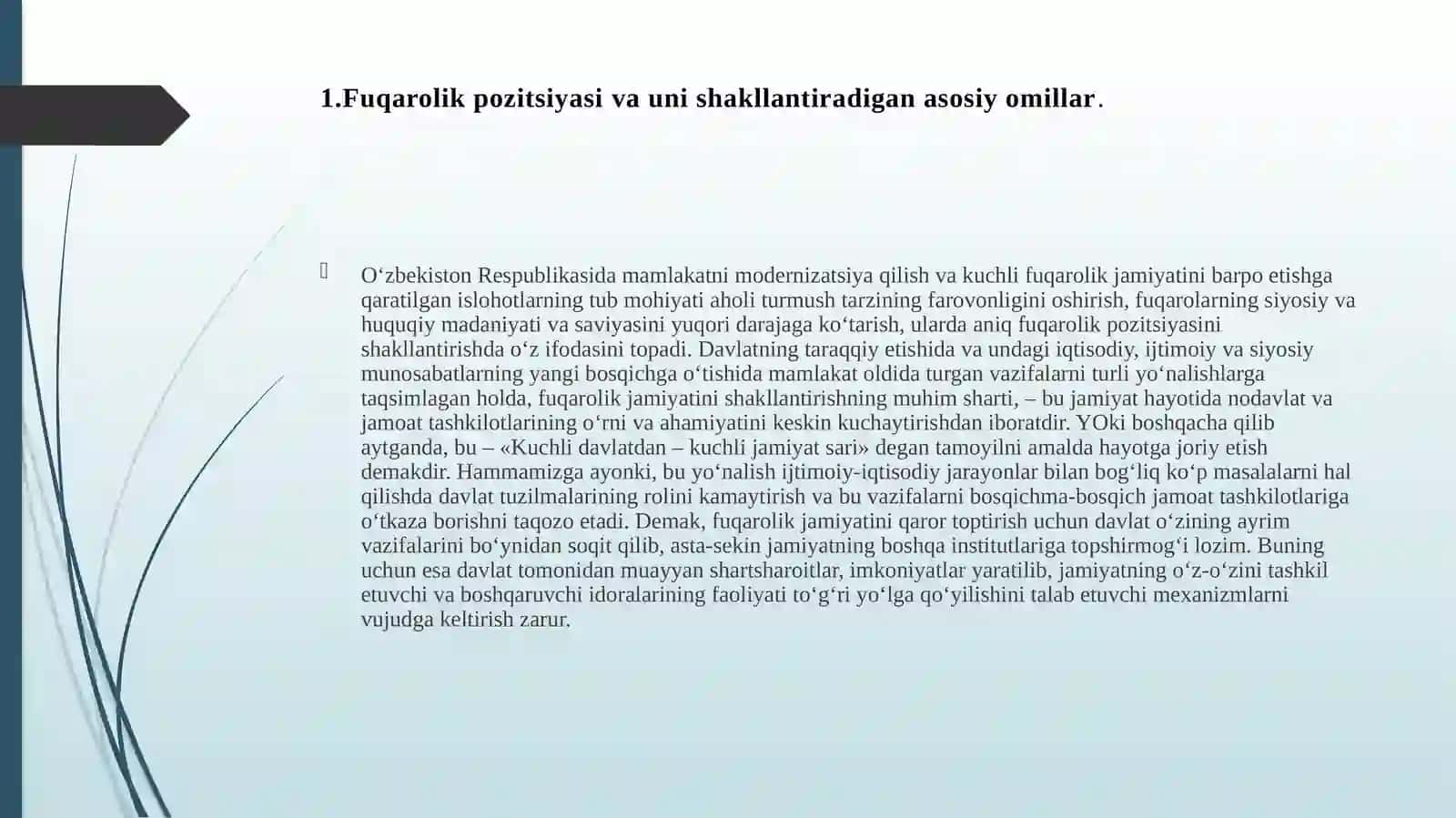 FAOL FUQAROLIK POZITSIYASIGA EGA BO‘LGAN YOSH AVLODNI TARBIYALASHNING ASOSIY YO‘NALISHLARI 3