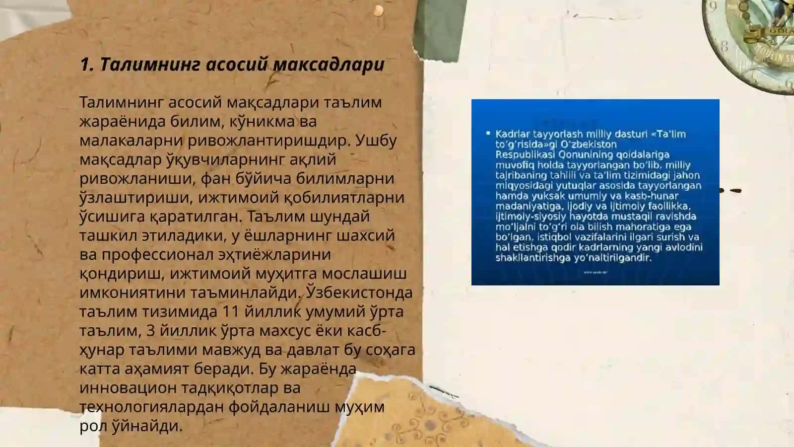 Талим тугрисидаги конунинг мазмун мохиятлари 3