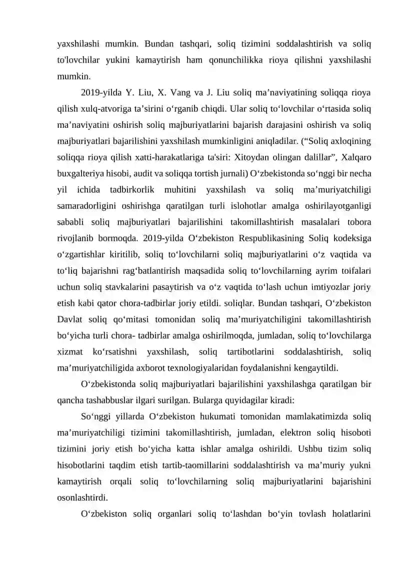 Soliq majburiyatlarining bajarilishini ta'minlash usullari 3