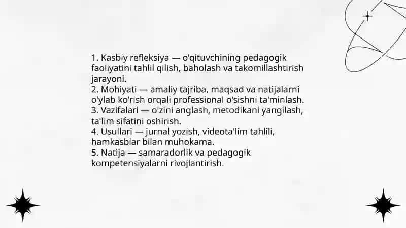 Pedagogik faoliyatda kasbiy refleksiya 3