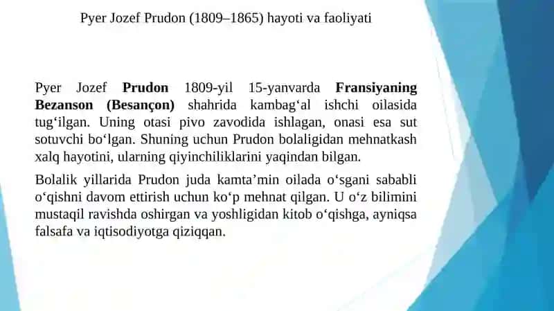 Prudon va Rodbertusning iqtisodiy g'oyalari 3