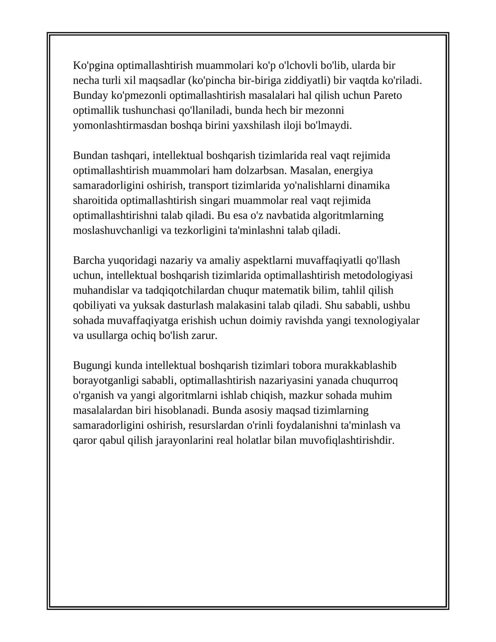 INTELLEKTUAL BOSHQARISHDA OPTIMALLASHTIRISH USULLARI 3