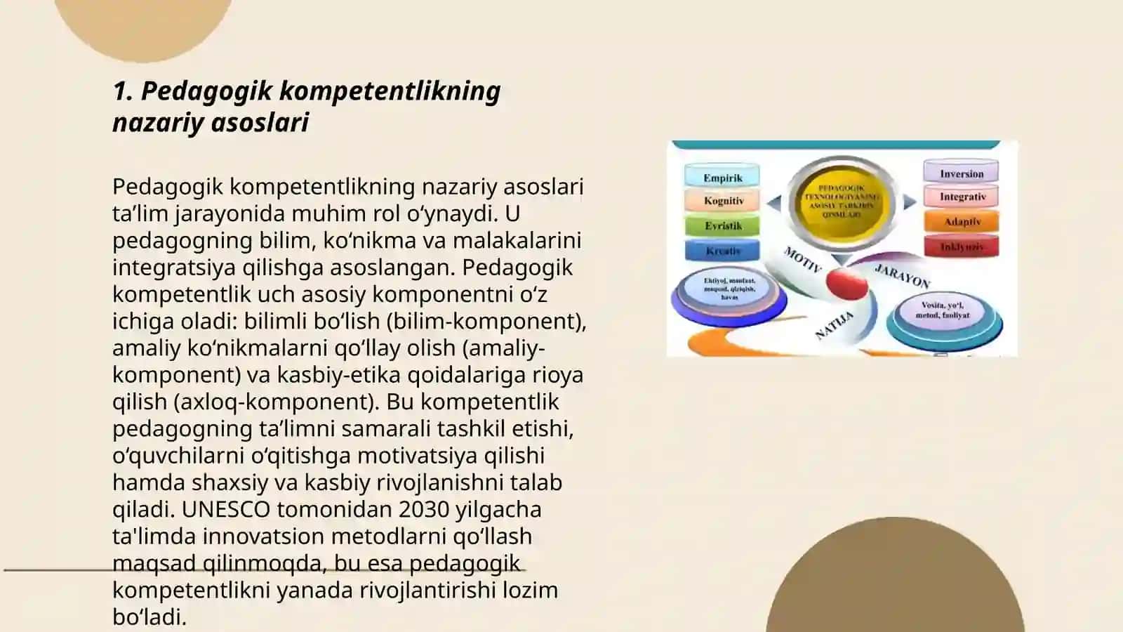 Pedagogik kompetentlikni shakllantirish omillari 3