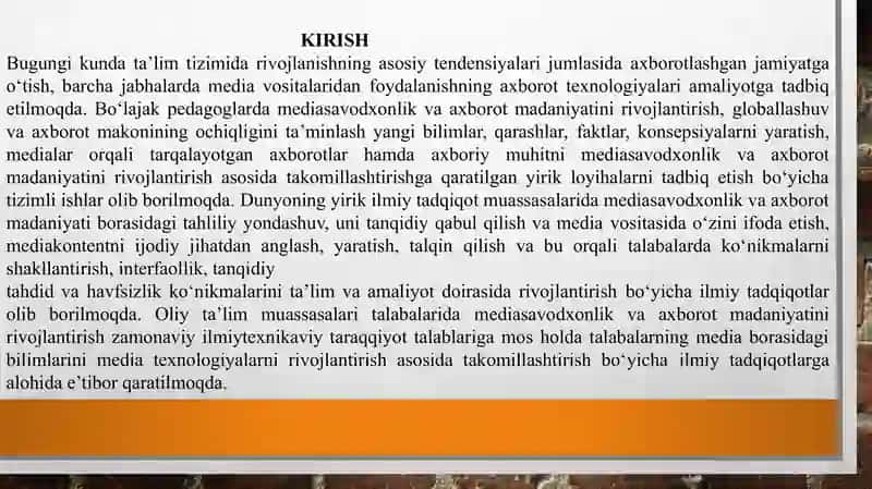 Media vositalarida axborotning kelajaki va yangi tendensiyalari 3