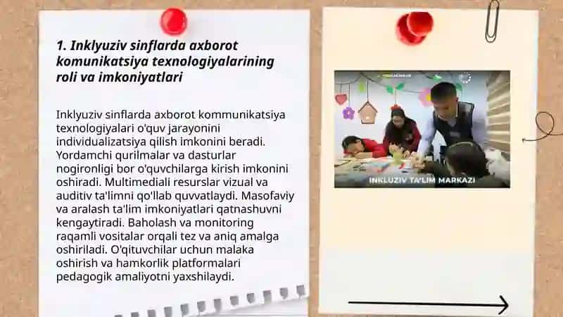 Inklyuziv taʼlim jarayonida pedagogik va axborot komunikatsiya texnologiyalaridan foydalanish 3