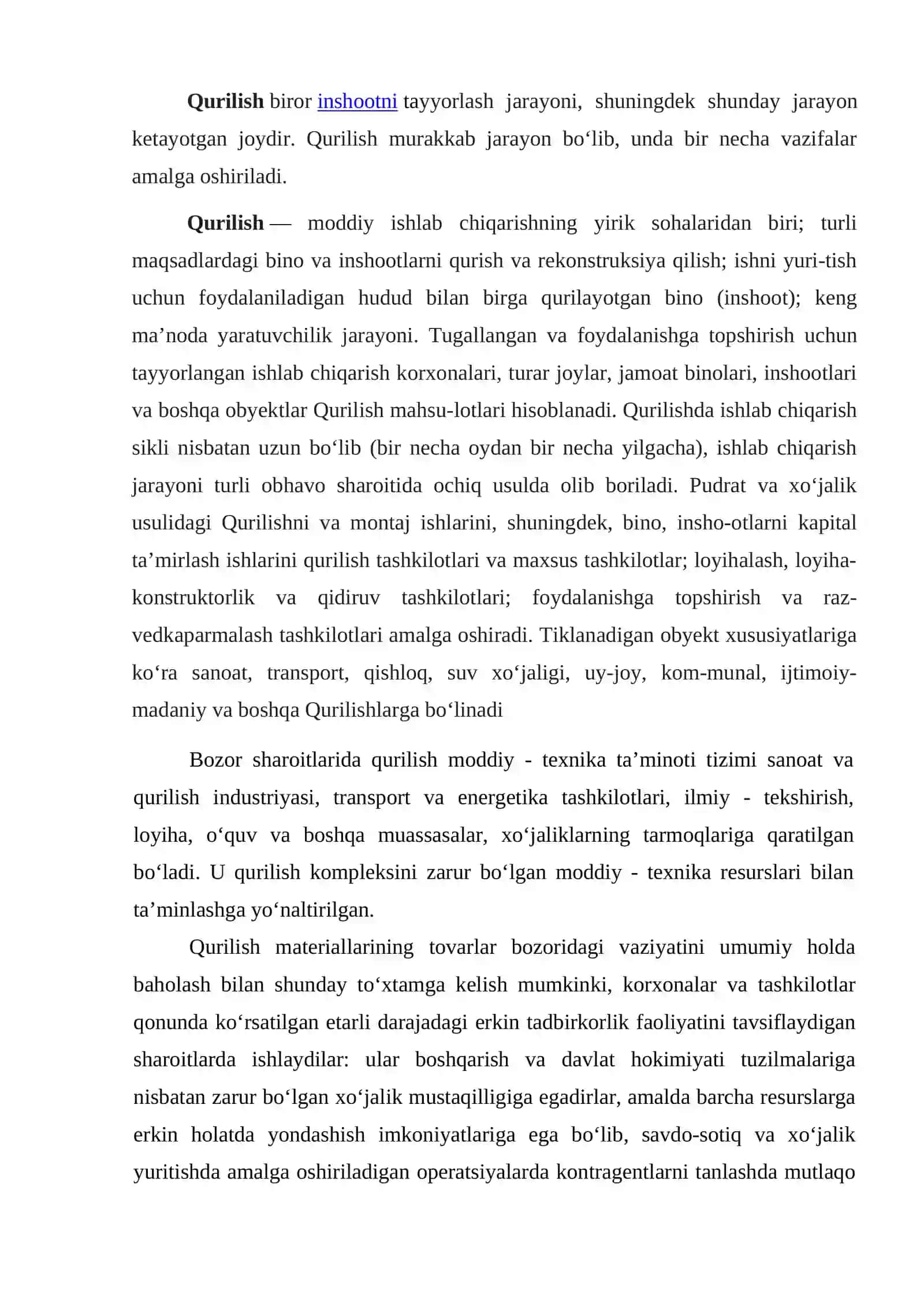 Qurilishning moddiy-texnik bazasi va uning taraqqiyot istiqbollari 3