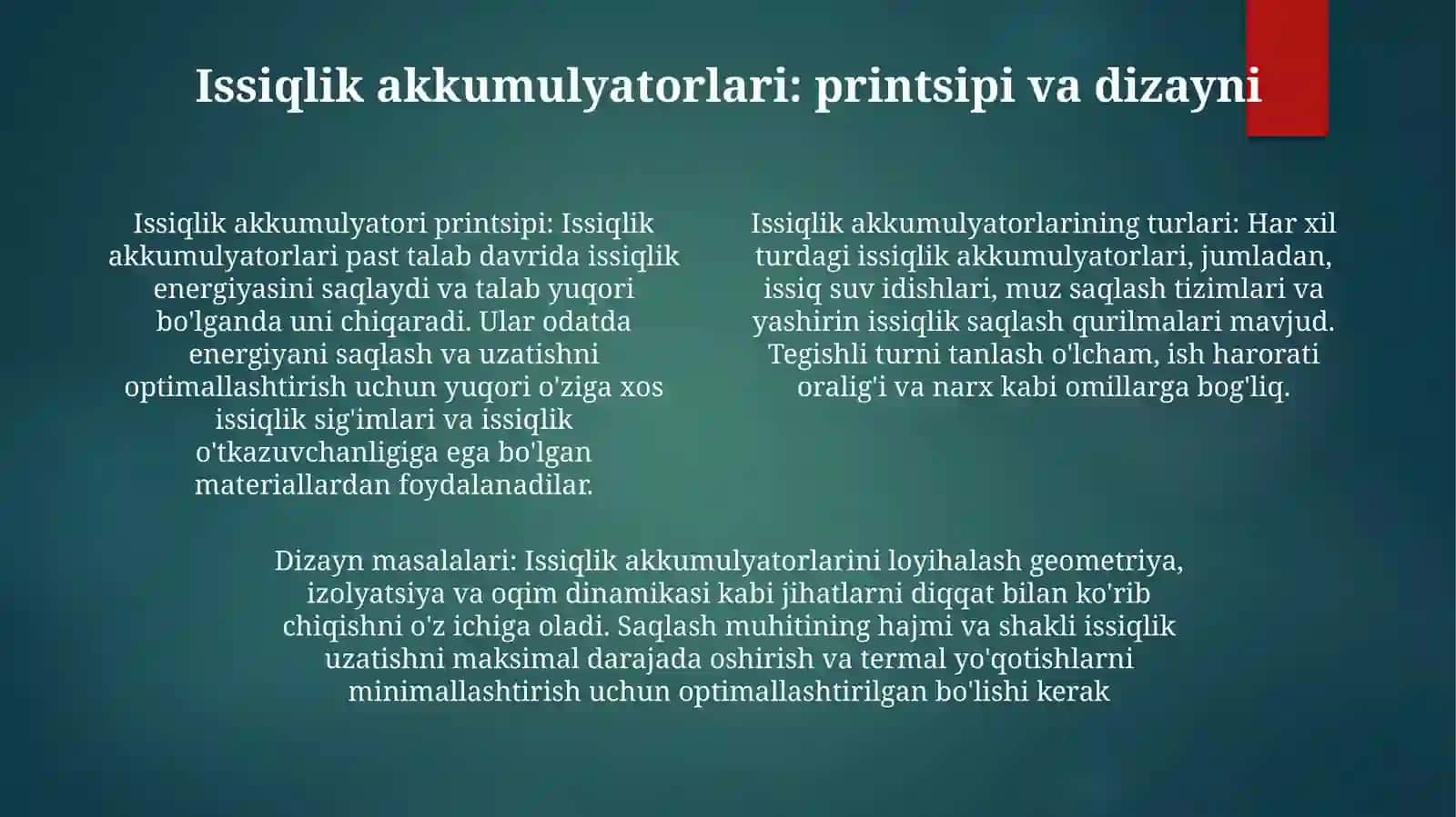 Issiqlik Va Gidravlik Akkumulyatorlar Hisobi 3