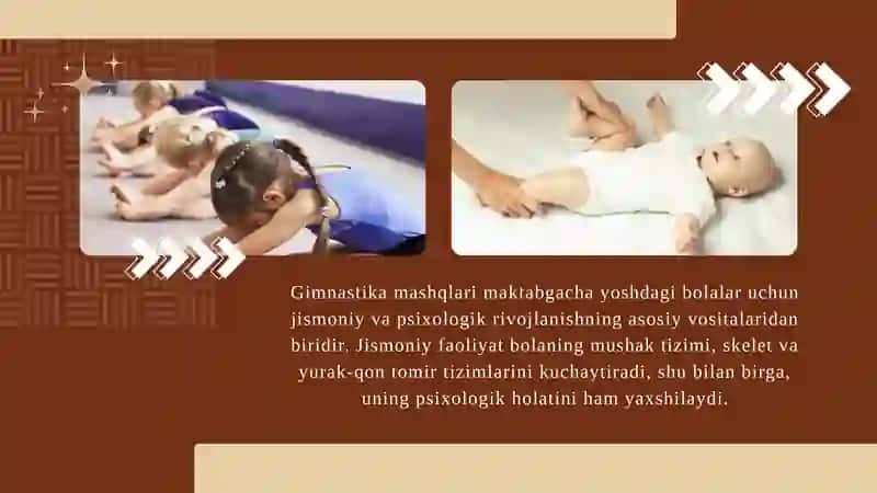 Maktabgacha ta'limda gimnastika mashqlarini o‘rgatish 3