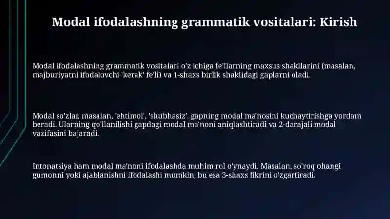 Grammatik manoli ifodalovchi vositalar 3