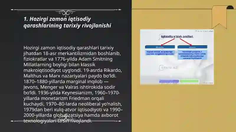 Hozirgi zamon iqtisodiy qarashlari evolyutsiyasi 3