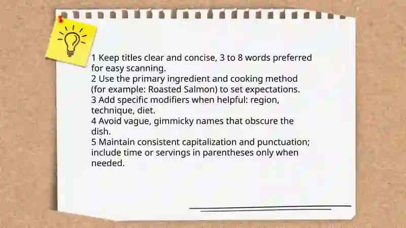 Writing recipes 3