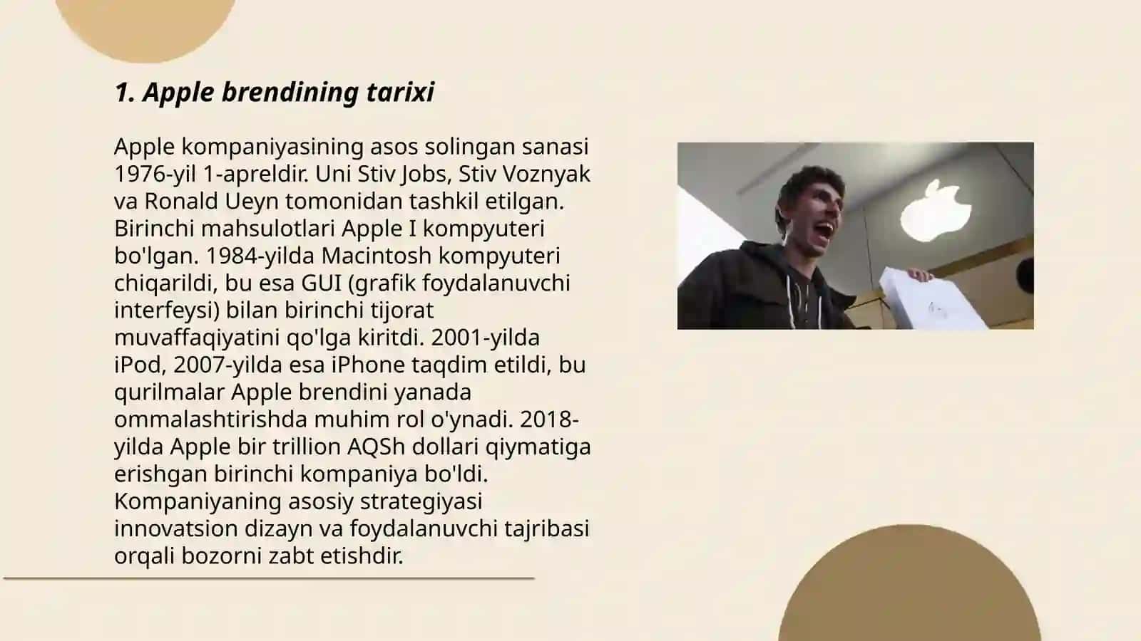Apple brendi haqida malumot 3