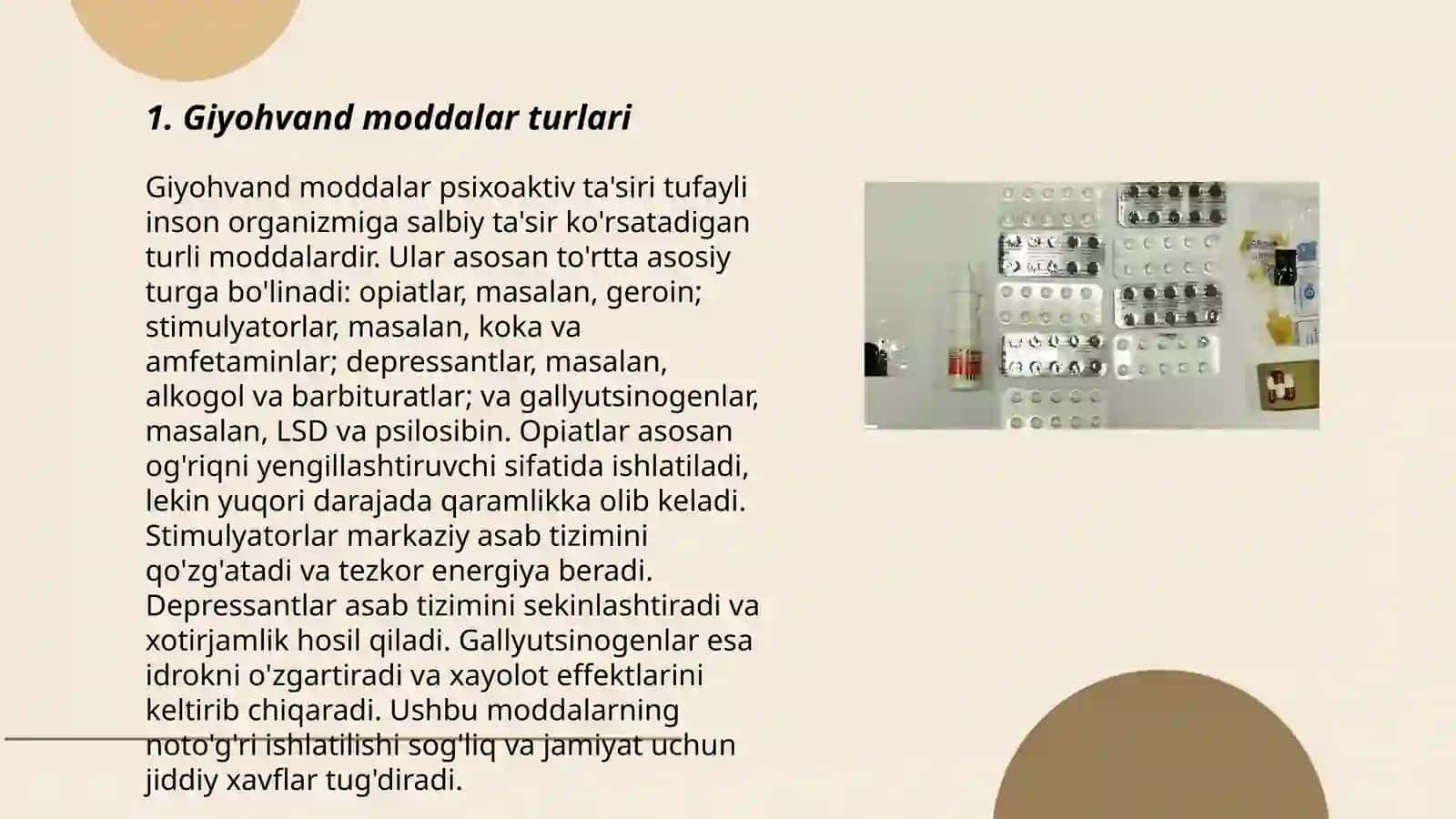 Giyohvand moddalar va ularning organizmga ta'siri 3
