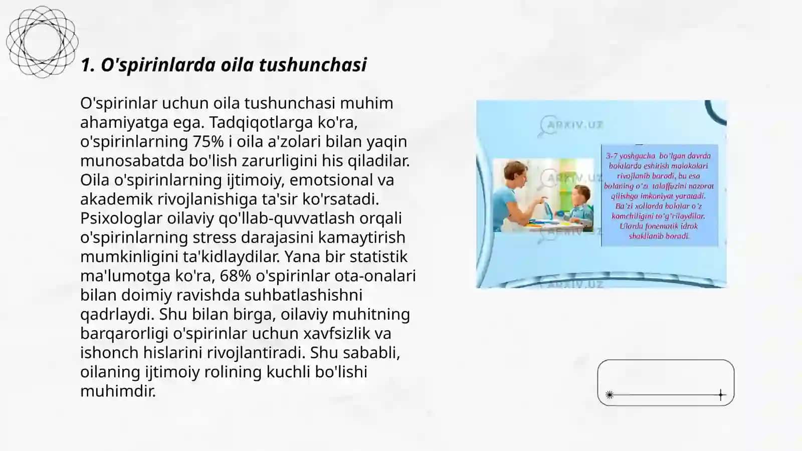 O'spirinlarda turmush haqidagi tasavvurlarini rivojlantirish 3
