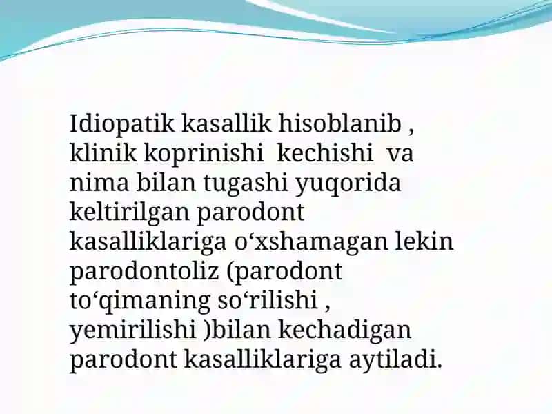 X-gistositozkasalliklaridaparodontto‘qimasiningyallig‘lanishi 3