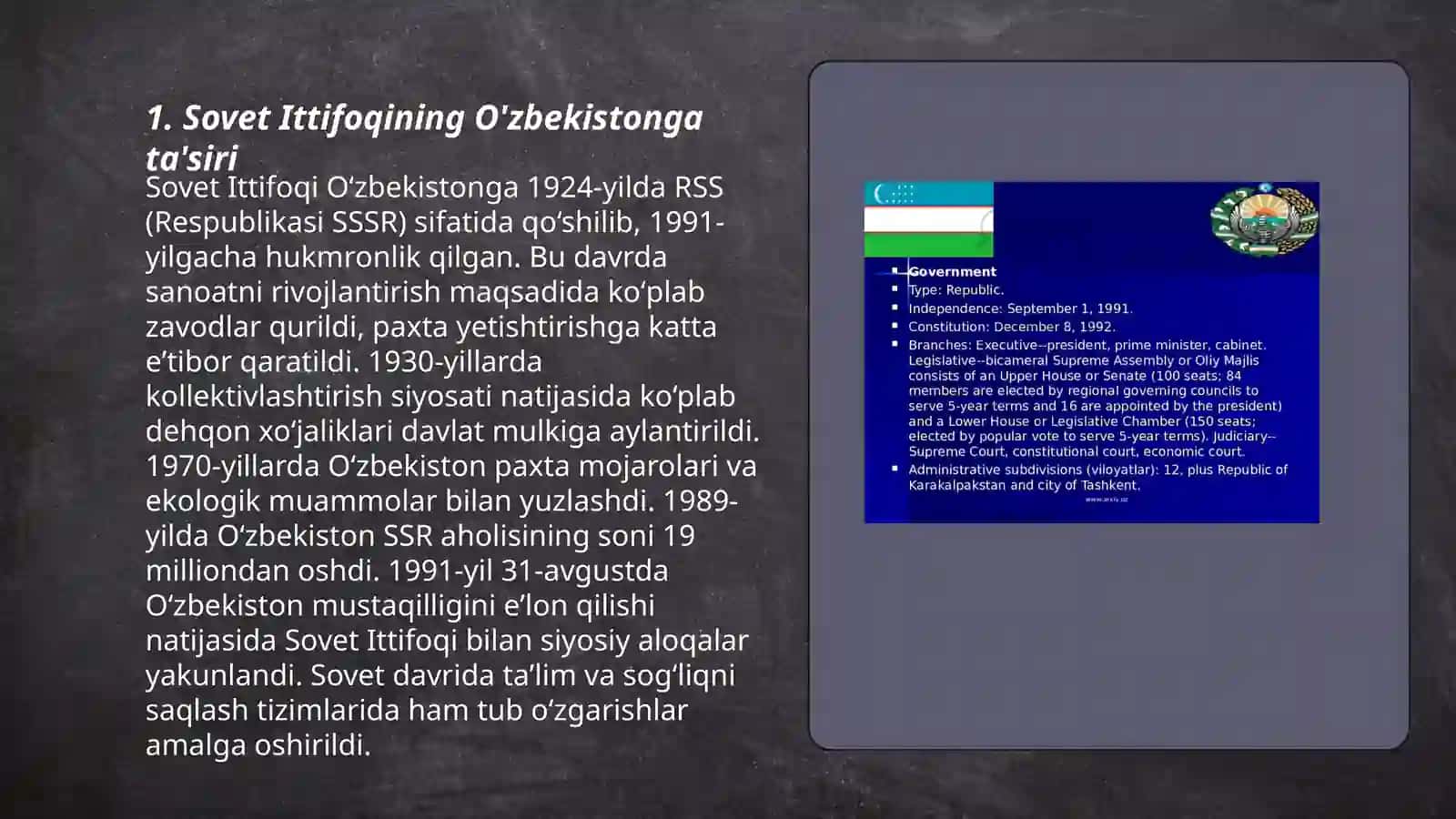 Sovet Ittifoqining O'zbekistonga ta'siri 3